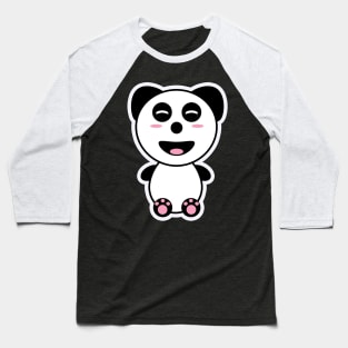 Kawaii Panda Baseball T-Shirt